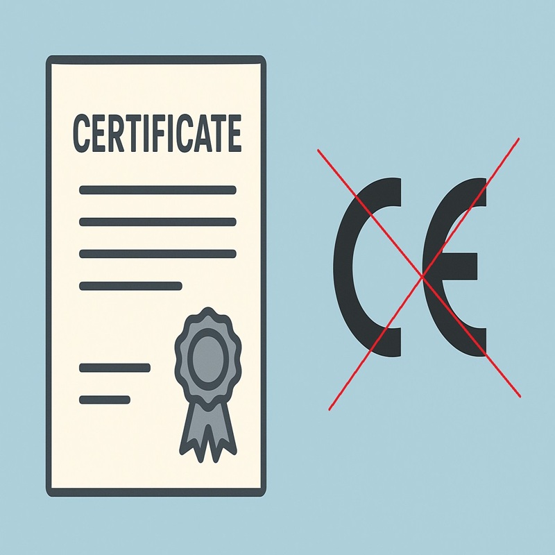 EU commission disclaimer on unregulated CE certificates